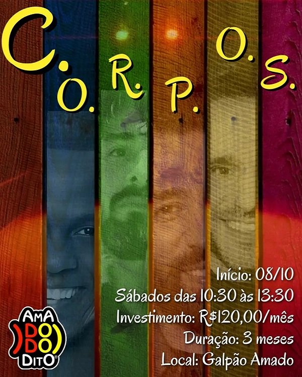 Oficina CORPOS Amadododito sábado 08 de outubro de 2022