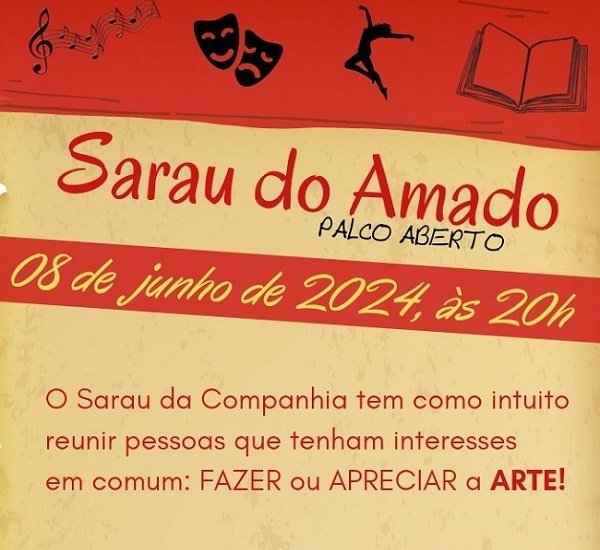 Sarau Amadododito sábado 24 de setembro de 2022